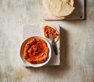 Muhammara Dip with Syrian Flatbread