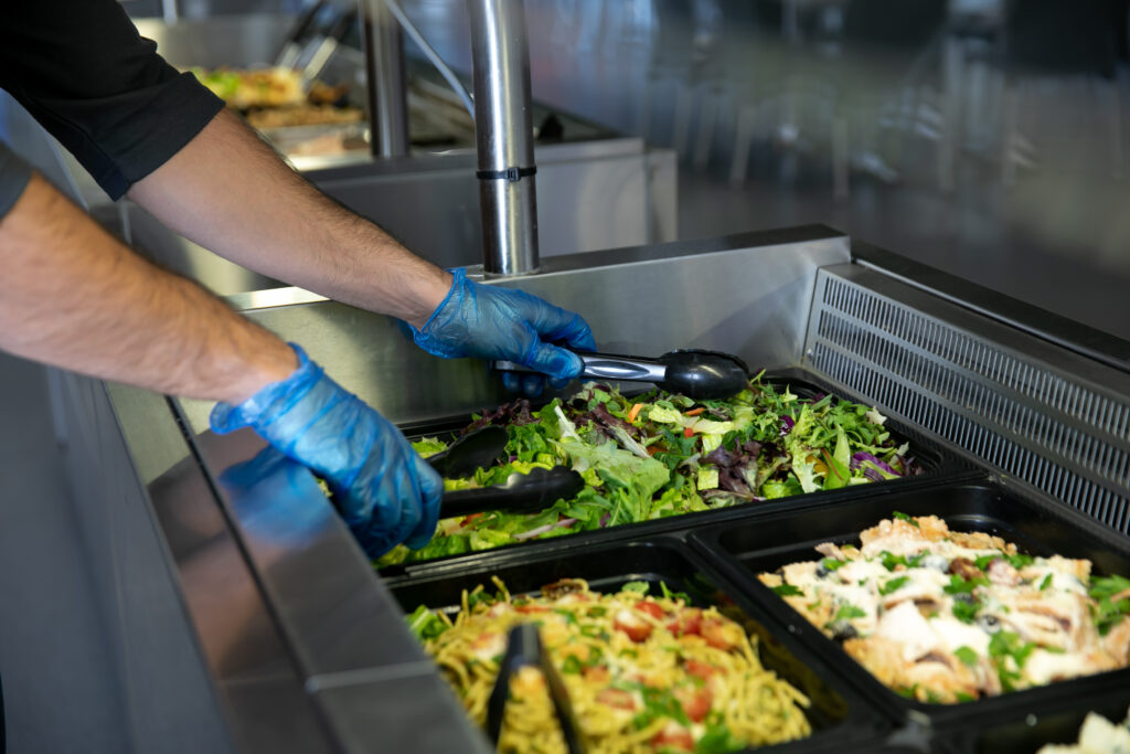 camp site meal preparation