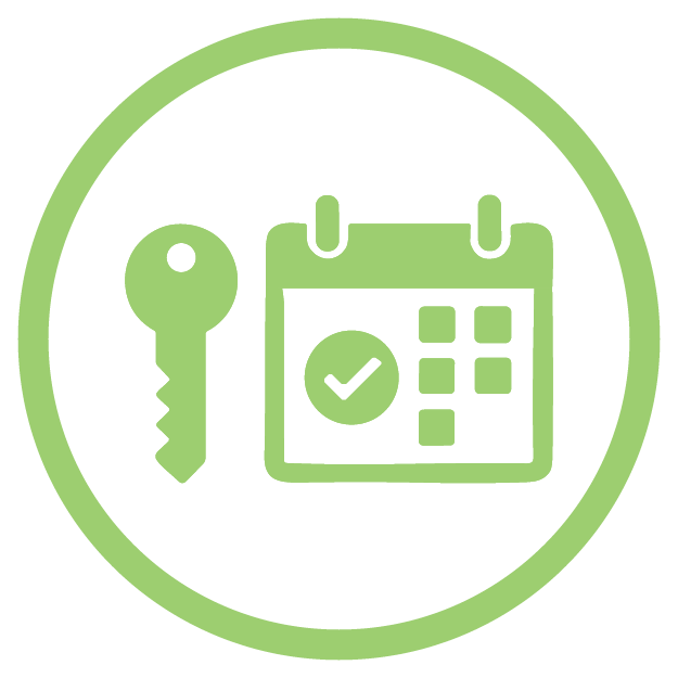 Accommodation booking icon